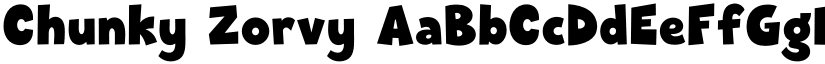 Chunky Zorvy font download