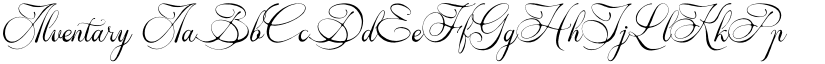 Alventary font