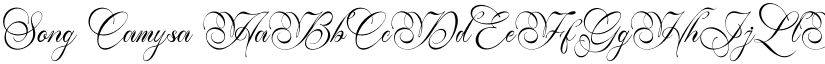 Song Camysa font
