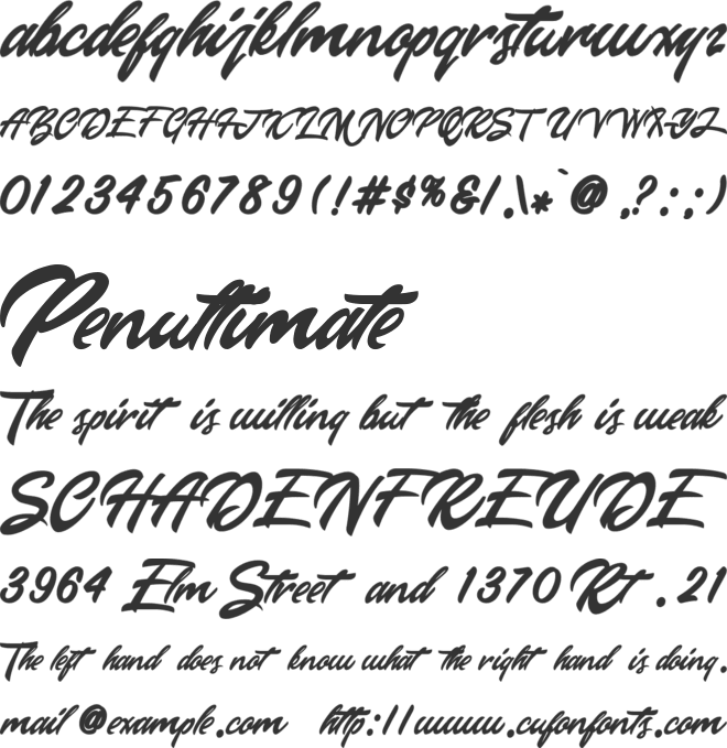 Happy New Year font preview