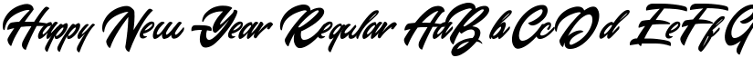 Happy New Year Regular font
