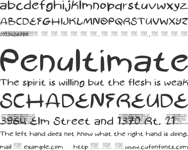 Burha font preview