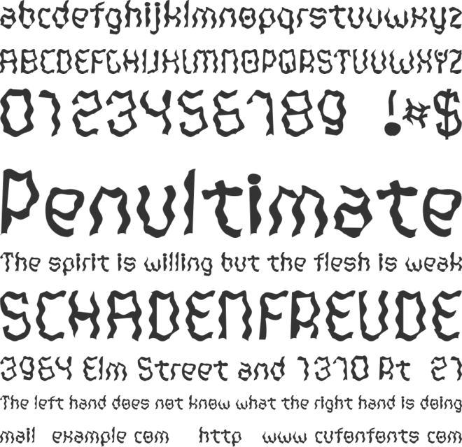 Vikintor Trial font preview
