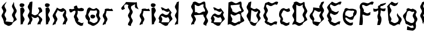 Vikintor Trial font