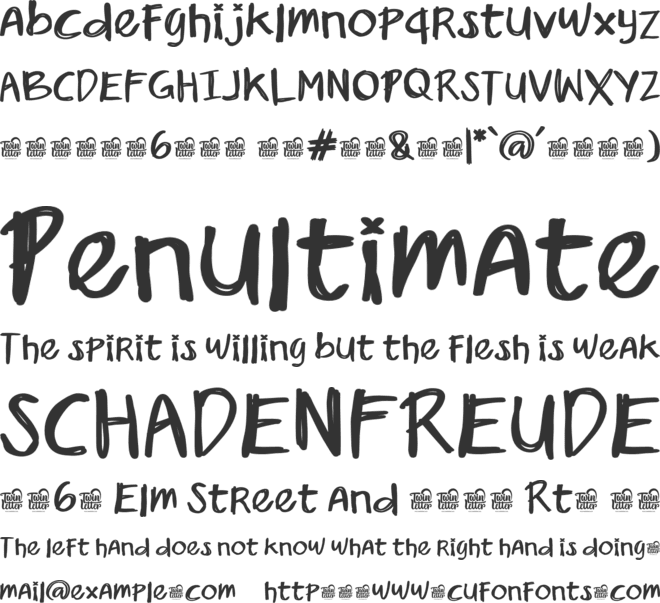 Kopag Roso Trial font preview
