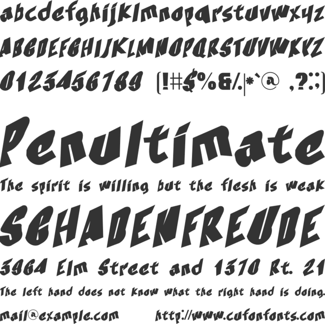 Createhan font preview
