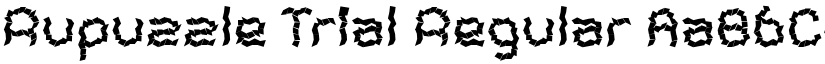 Rupuzzle Trial Regular font