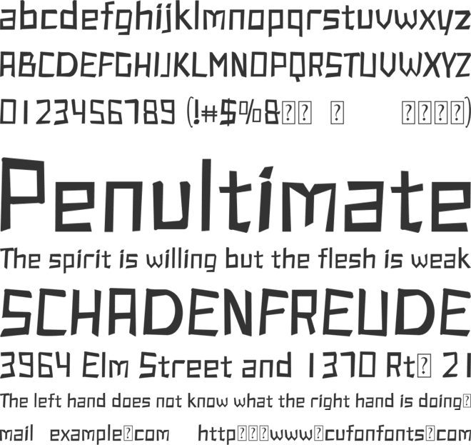 Risketchh Trial font preview