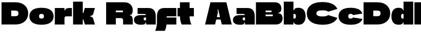 Dork Raft font download