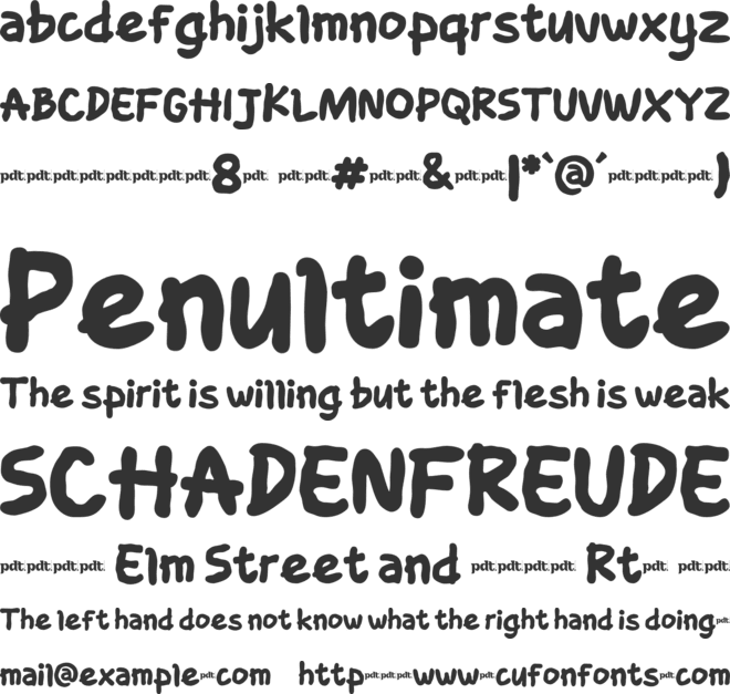 Tuank Kopinya Trial font preview