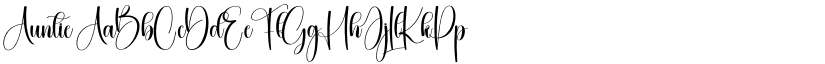 Auntie font
