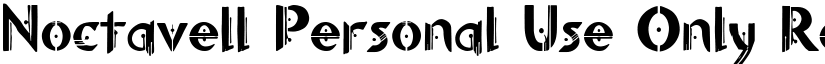 Noctavell Personal Use Only font download