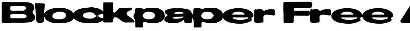 Blockpaper Free font