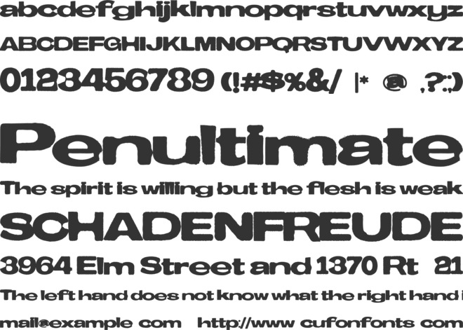 Blockpaper Free font preview