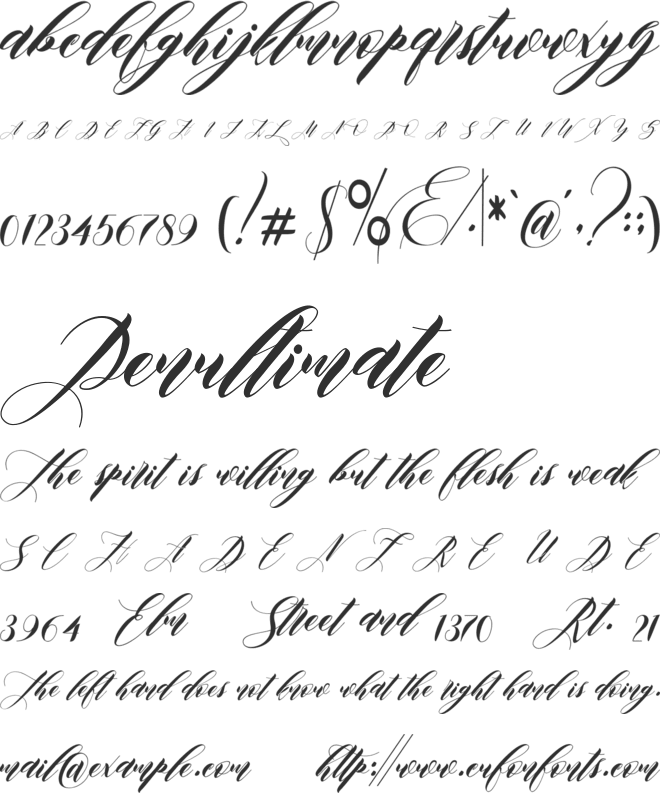 edore font preview