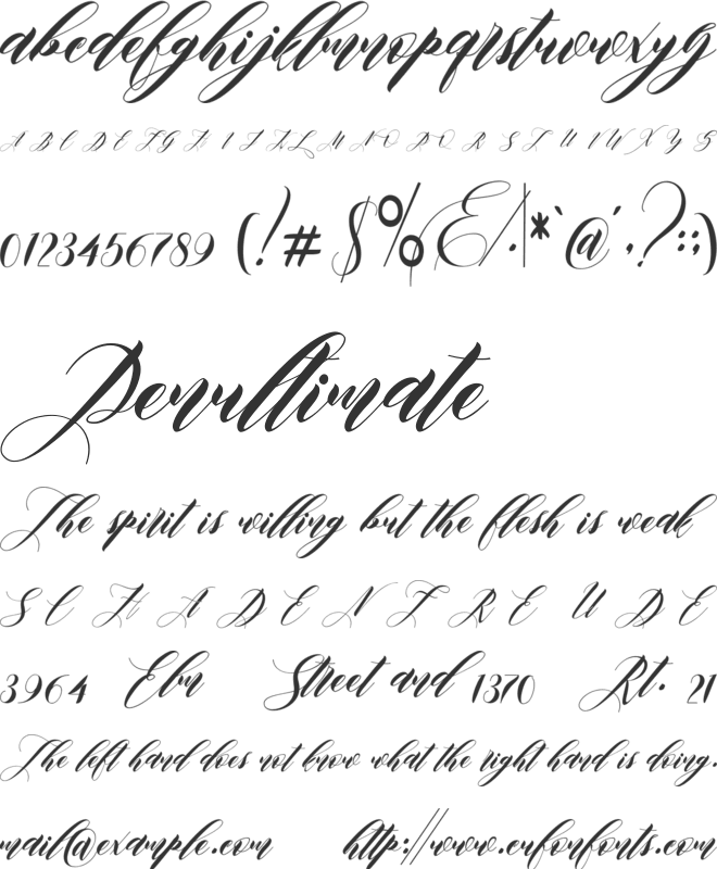 edore font preview