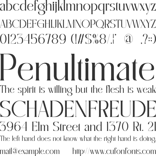 Qalisten font preview