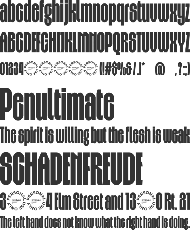 Kaigo Bold Condensed Font  font preview