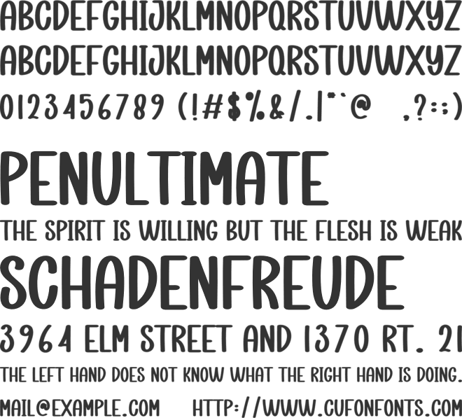 Hello Beach font preview