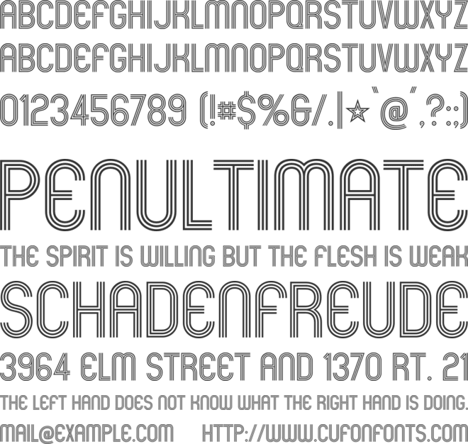 Mexcellent font preview