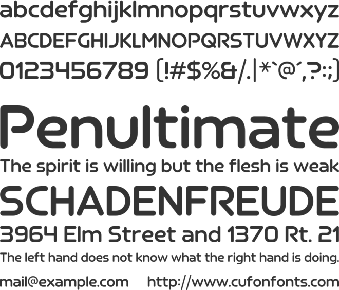 Junegull font preview