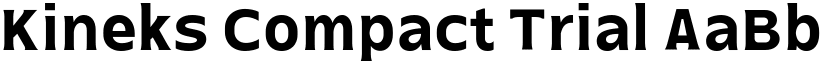 Kineks Compact Trial font
