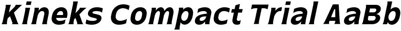 Kineks Compact Trial font