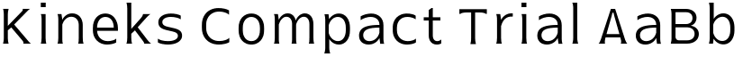 Kineks Compact Trial font