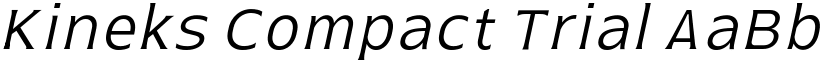 Kineks Compact Trial font