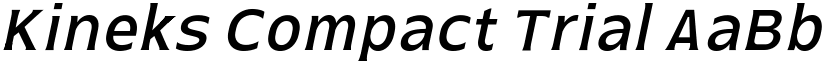 Kineks Compact Trial font