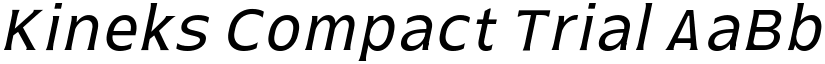 Kineks Compact Trial font