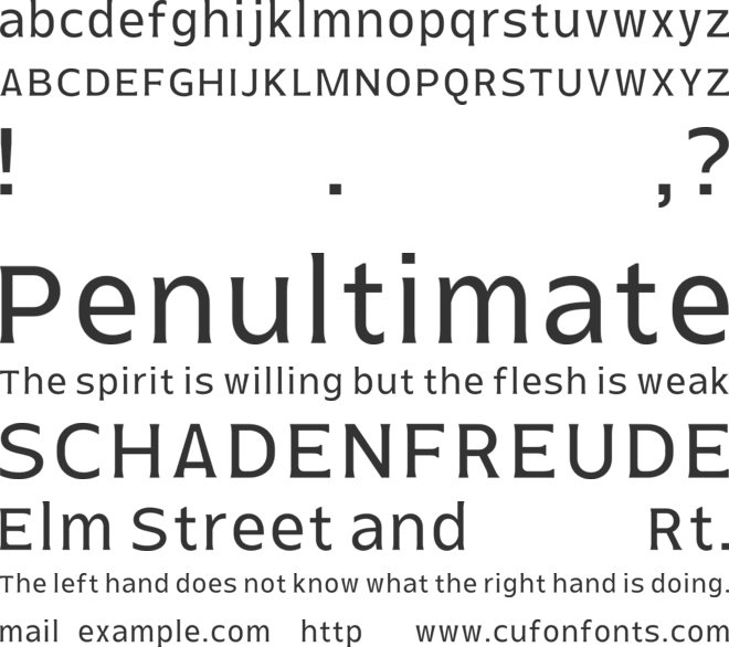 Kineks Compact Trial font preview