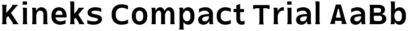 Kineks Compact Trial font