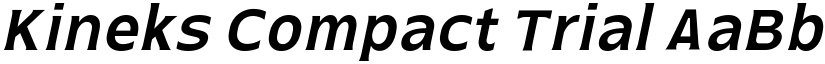 Kineks Compact Trial font