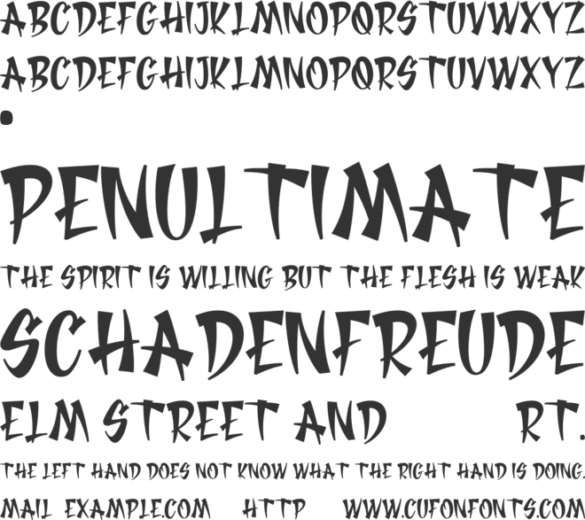NIKOTSU font preview