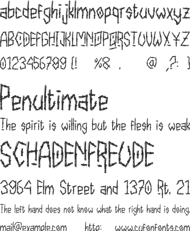 Rundock font preview