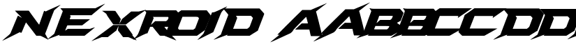 NEXROID font download