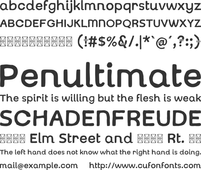 Gezoka font preview