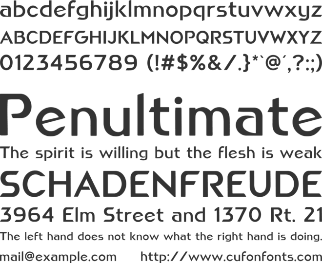 Ayron Fexa Personal Use Only font preview