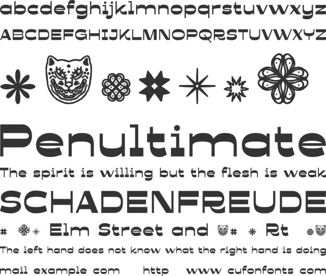 Caramigo font preview