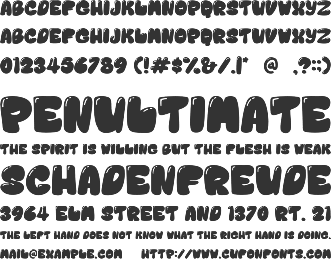 Balloon Birthday font preview