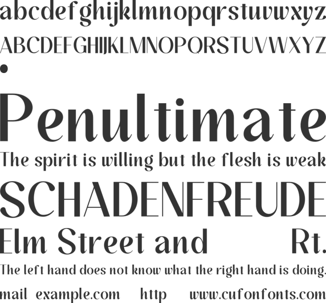 ASTROLEA font preview