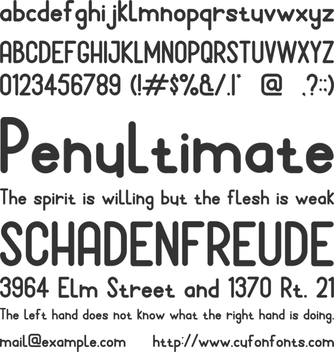 Deliced Rounded font preview