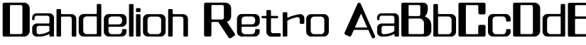 Dandelion Retro font