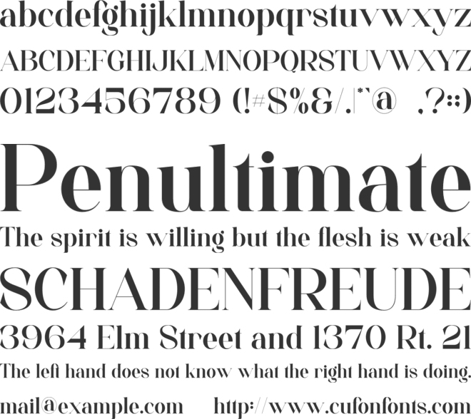 Royale Century font preview