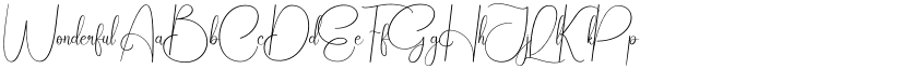 Wonderful font
