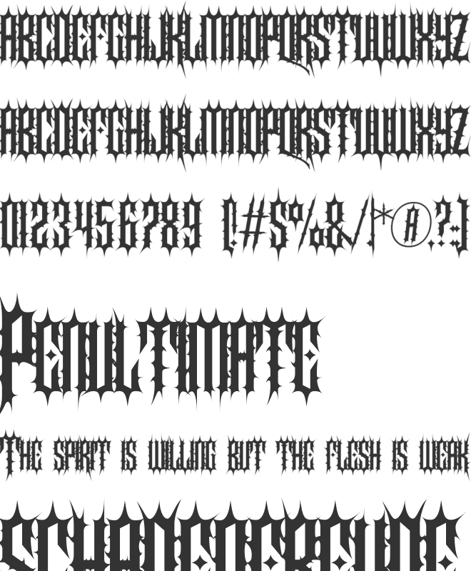 Morvakh font preview