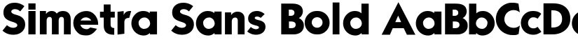 Simetra Sans Bold font