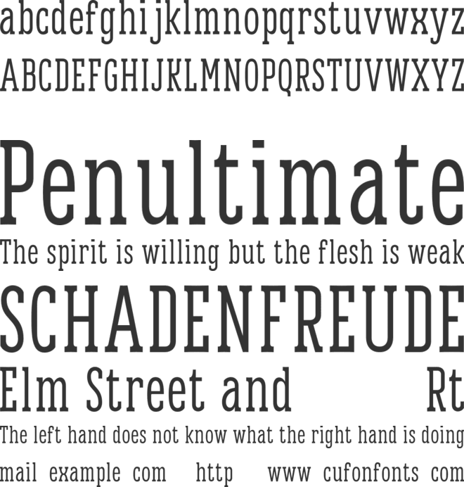VORTIGER font preview