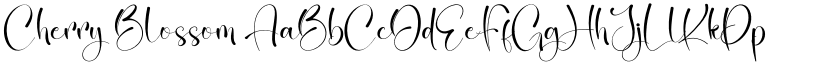 Cherry Blossom font
